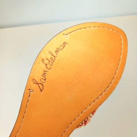 Sam Edelman Gunner 3 Leather Lined Banded Beaded Slip on Flats Women's  7....... - Picture 7 of 10